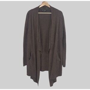 Barefoot Dreams Island Wrap Cardigan CozyChic Lite L/ XL Grey Open Front Sweater